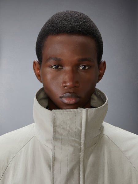 WAXED TECH HOODED PARKA KHAKI