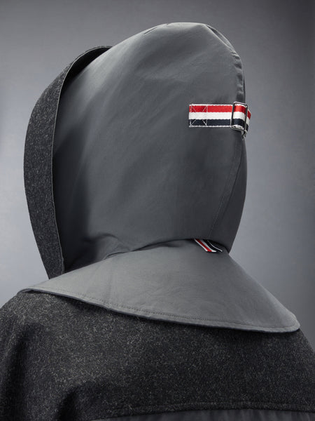 OILED CLOTH TAILORED PARKA DARK GREY