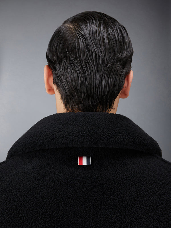 SHEARLING 4-BAR UNCONSTRUCTED PEACOAT - image 5
