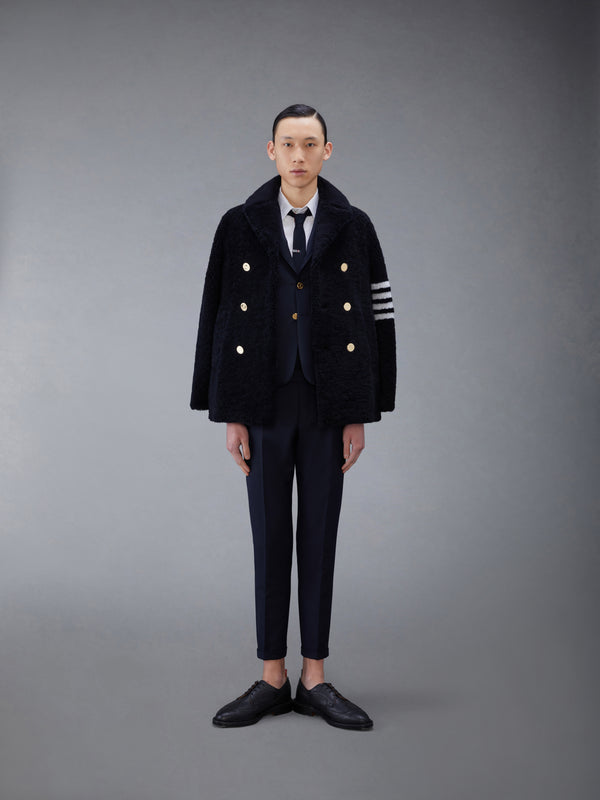 SHEARLING 4-BAR UNCONSTRUCTED PEACOAT - image 3