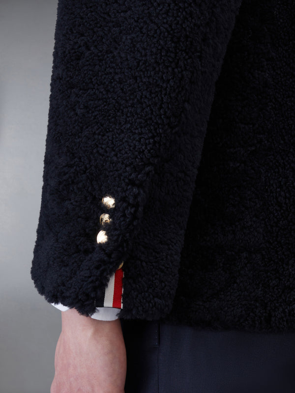 SHEARLING 4-BAR UNCONSTRUCTED PEACOAT - image 5