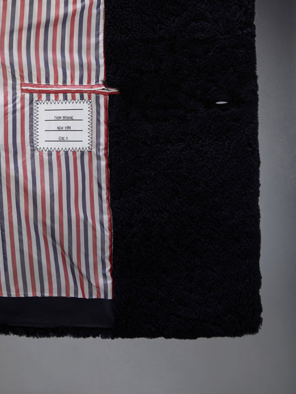 SHEARLING 4-BAR UNCONSTRUCTED PEACOAT - image 6
