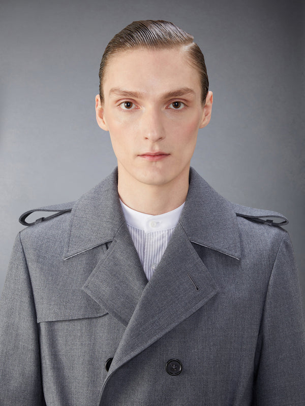 WOOL TWILL UNCONSTRUCTED TRENCH COAT - image 5