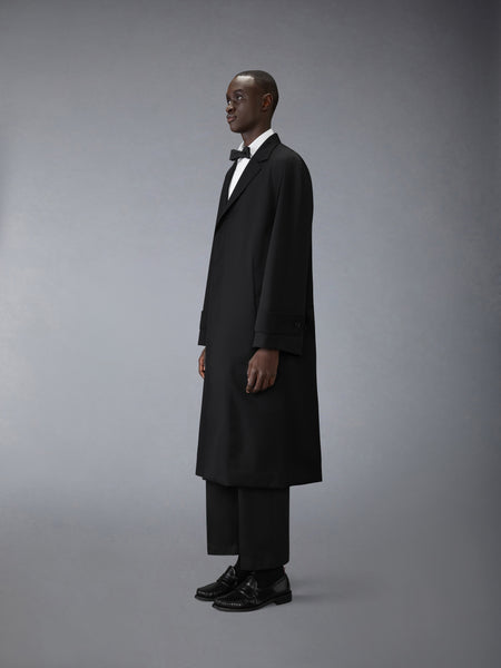 WOOL RAGLAN COAT BLACK