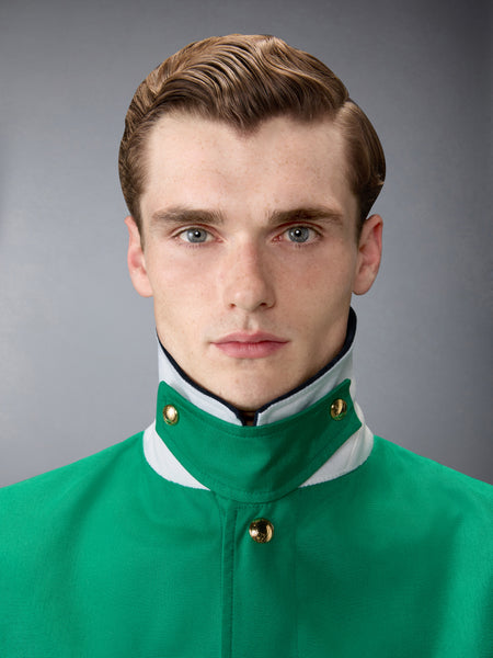 UNCONSTRUCTED CORDURA RELAXED OVERCOAT GREEN