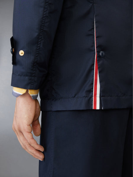 RIPSTOP UNCONSTRUCTED RELAXED OVERCOAT NAVY