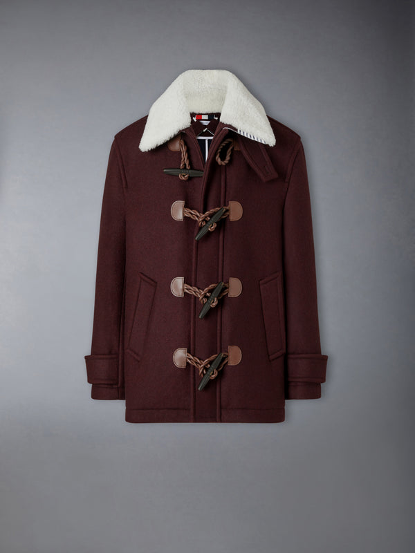 DOUBLE FACE MELTON WIDE SHOULDER SHELL COAT - featured image