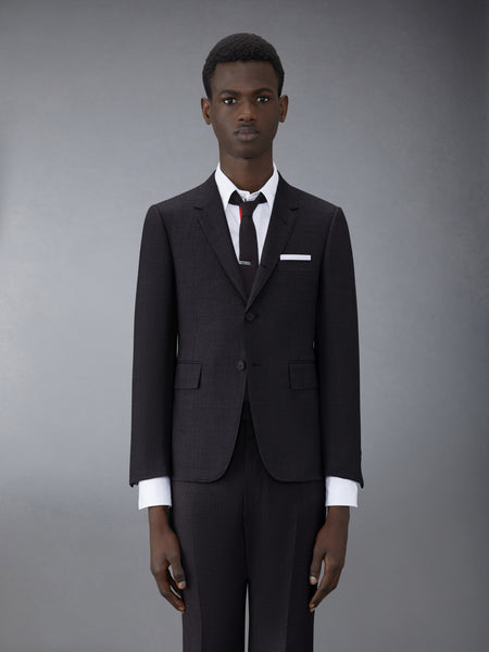 SUPER 120'S TWILL CLASSIC SUIT AND TIE CHARCOAL