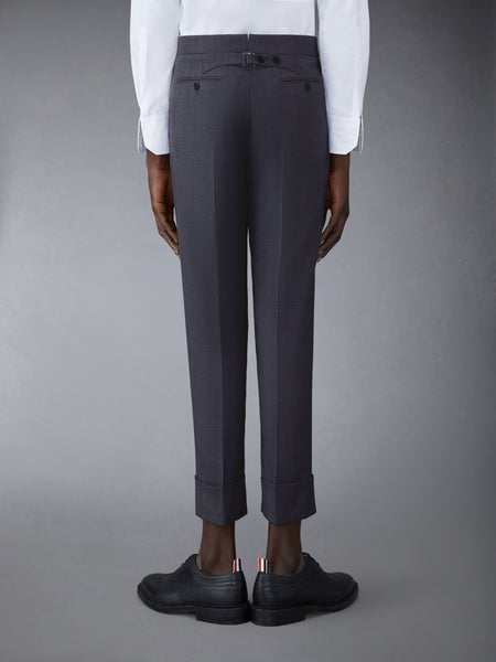 SUPER 120'S TWILL CLASSIC SUIT AND TIE DARK GREY