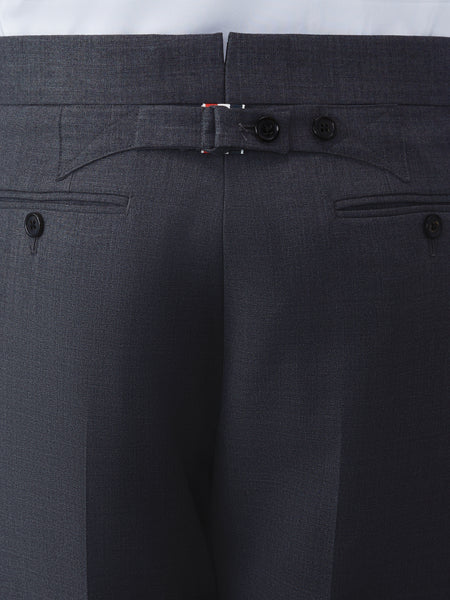 SUPER 120'S TWILL CLASSIC SUIT AND TIE DARK GREY