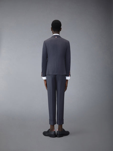 SUPER 120'S TWILL CLASSIC SUIT AND TIE MED GREY
