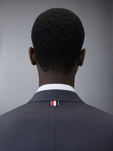 SUPER 120'S TWILL CLASSIC SUIT AND TIE MED GREY