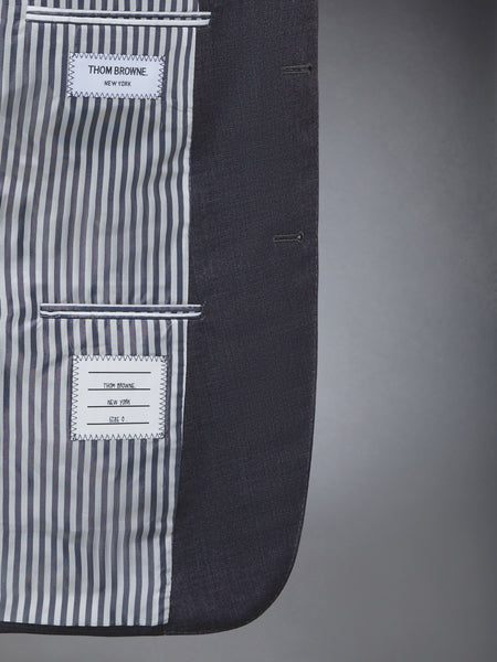 SUPER 120'S TWILL CLASSIC SUIT AND TIE MED GREY