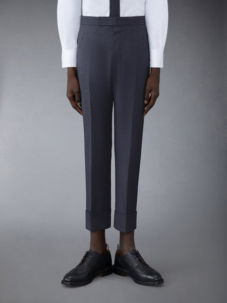SUPER 120'S TWILL CLASSIC SUIT AND TIE MED GREY