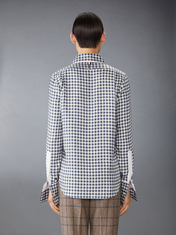 SILK TWILL GINGHAM SHIRT - image 4