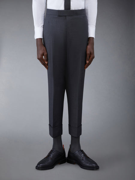 CLASSIC TWILL BACKSTRAP TROUSERS DARK GREY