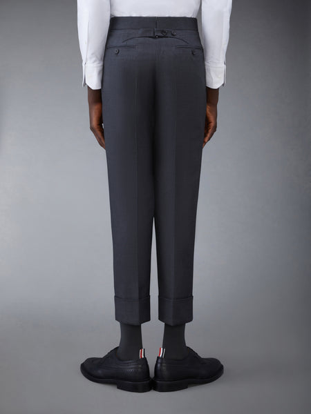 CLASSIC TWILL BACKSTRAP TROUSERS DARK GREY