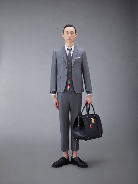CLASSIC TWILL BACKSTRAP TROUSERS MED GREY