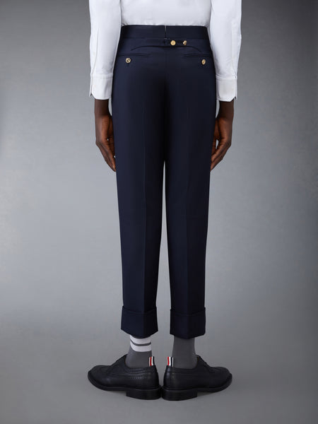 CLASSIC TWILL BACKSTRAP TROUSERS NAVY