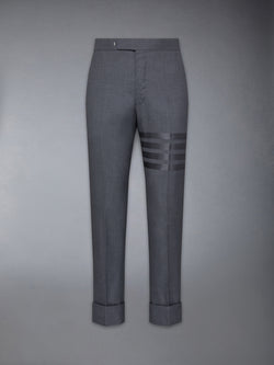 PLAIN WEAVE  4-BAR BACKSTRAP TROUSER