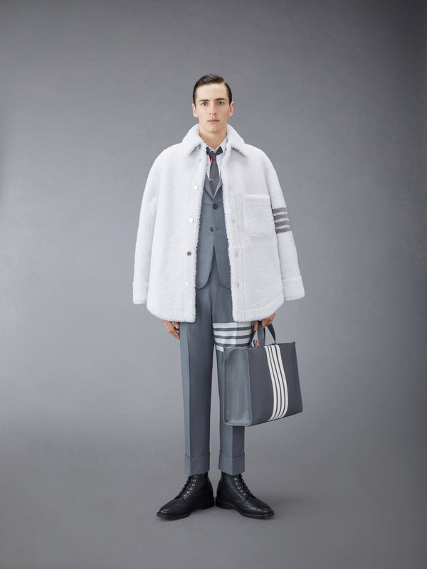 PLAIN WEAVE  4-BAR BACKSTRAP TROUSER - image 4