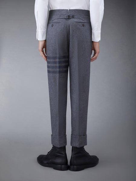 FLANNEL 4-BAR CLASSIC TROUSERS MED GREY