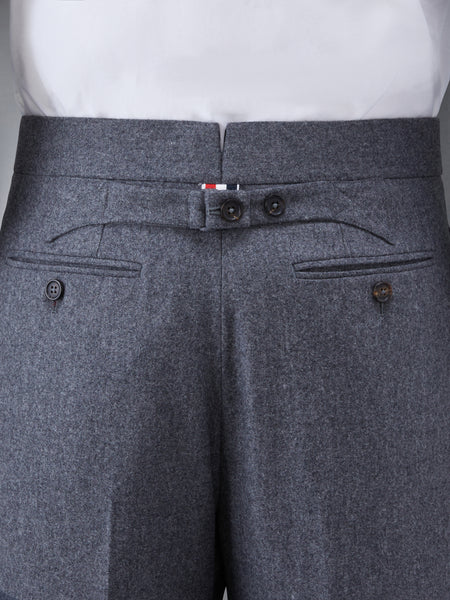 FLANNEL 4-BAR CLASSIC TROUSERS MED GREY