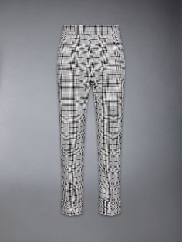 PLAID CHECK COOL WOOL BACKSTRAP TROUSER - featured image