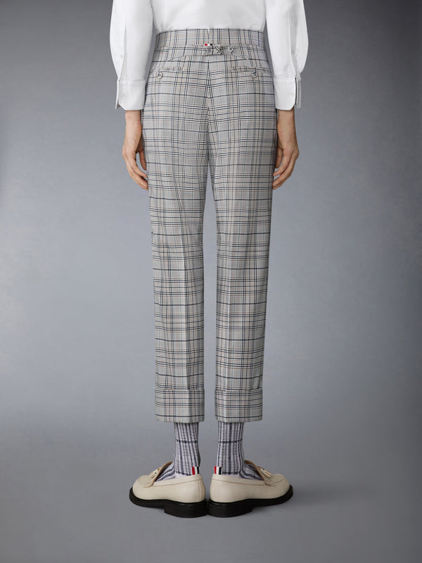 PLAID CHECK COOL WOOL BACKSTRAP TROUSER - image 2