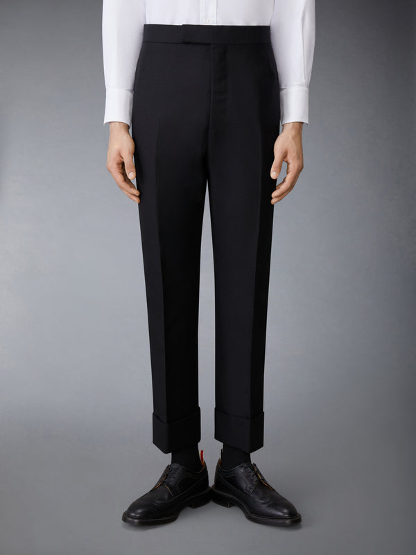 WOOL MOHAIR BACKSTRAP TROUSER - featured image