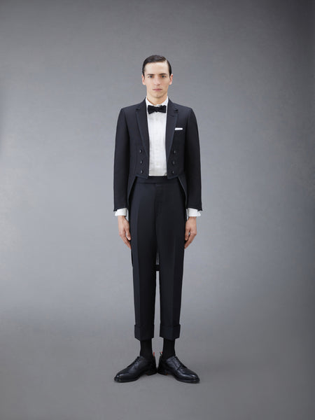 TWILL CLASSIC BACKSTRAP TROUSERS BLACK