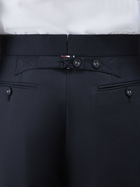TWILL CLASSIC BACKSTRAP TROUSERS BLACK