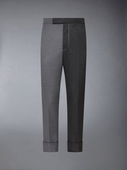 FUNMIX CONTRAST TOPSTITCH BACKSTRAP TROUSER