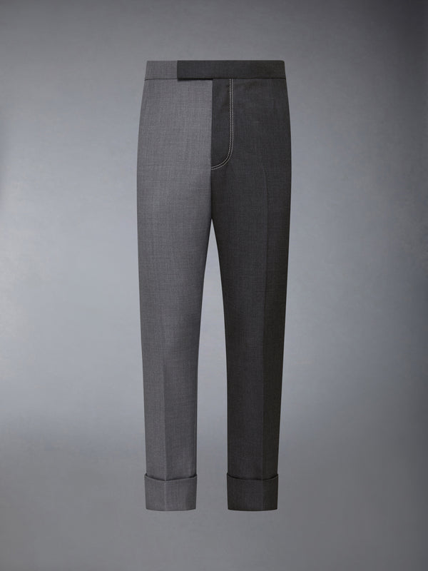 FUNMIX CONTRAST TOPSTITCH BACKSTRAP TROUSER - featured image