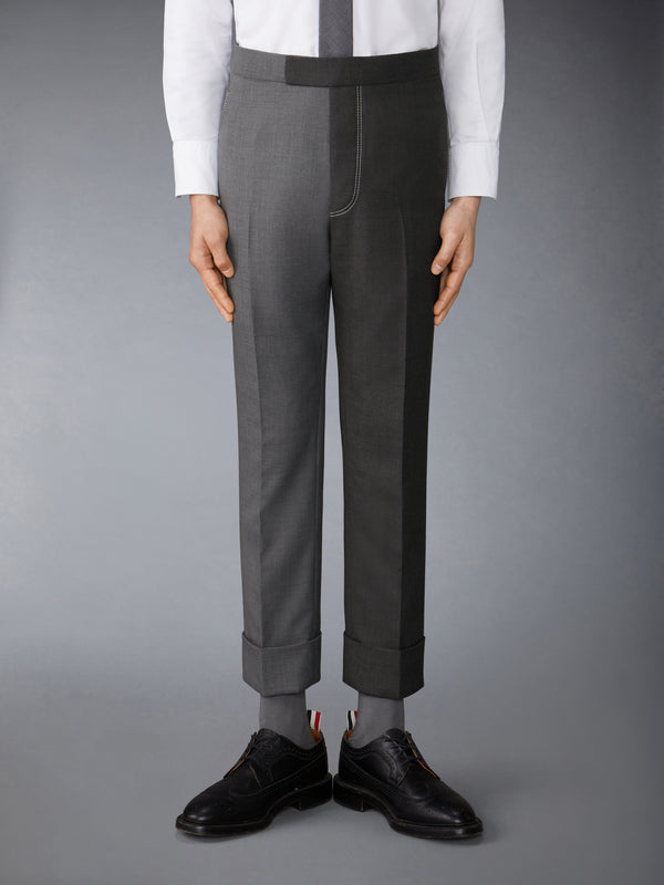 FUNMIX CONTRAST TOPSTITCH BACKSTRAP TROUSER - image 1