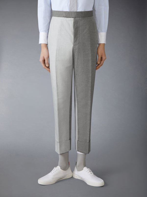 TONAL UNIVERSITY STRIPE LINEN COTTON TROUSER - image 1
