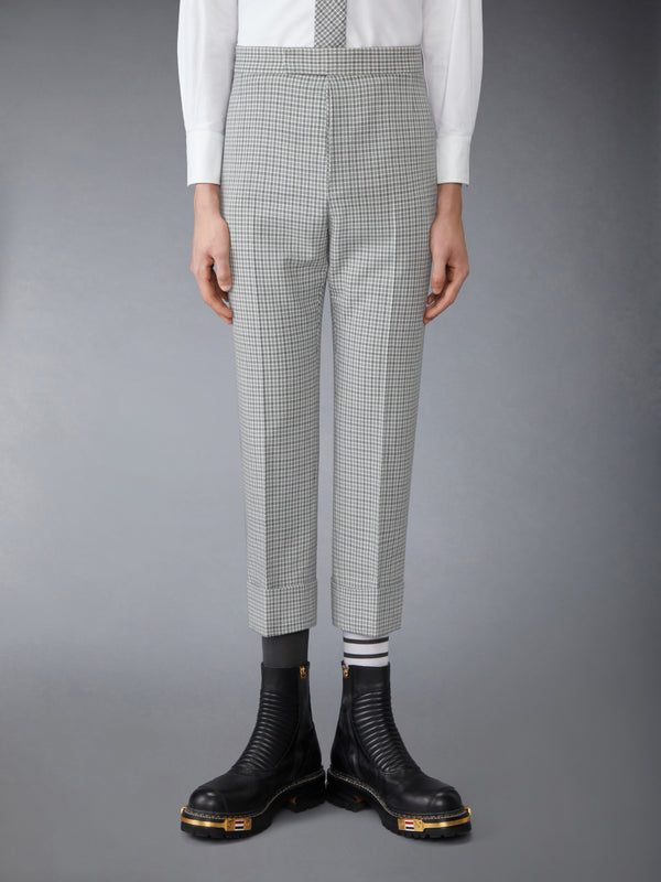 WOOL PIQUE GUNCLUB CHECK DOUBLE NEEDLE STITCH TROUSER - image 1