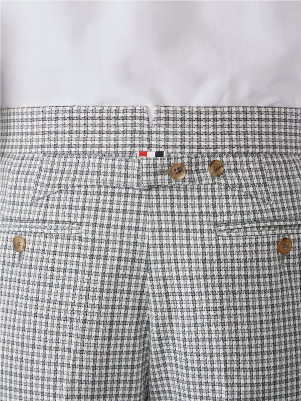 WOOL PIQUE GUNCLUB CHECK DOUBLE NEEDLE STITCH TROUSER - image 4