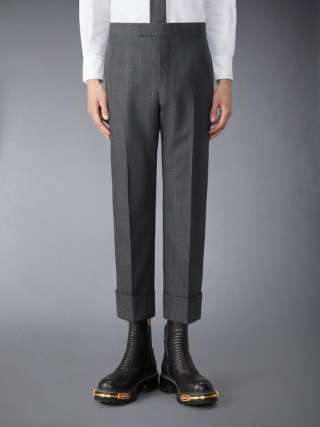HIGH TWIST WOOL TROUSER DARK GREY
