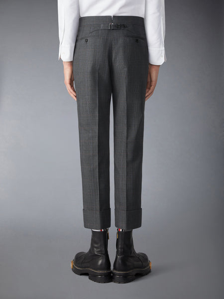 HIGH TWIST WOOL TROUSER DARK GREY