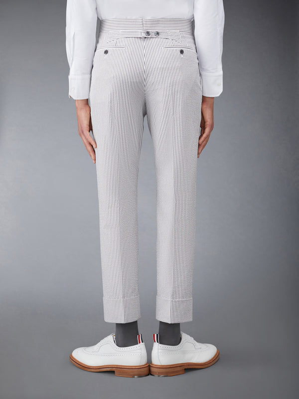 CLASSIC SEERSUCKER BACKSTRAP TROUSERS - image 2