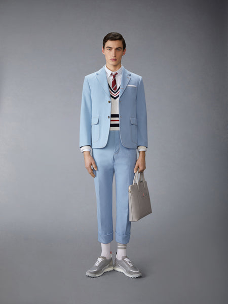 TWIN NEEDLE STICH TROUSER LIGHT BLUE