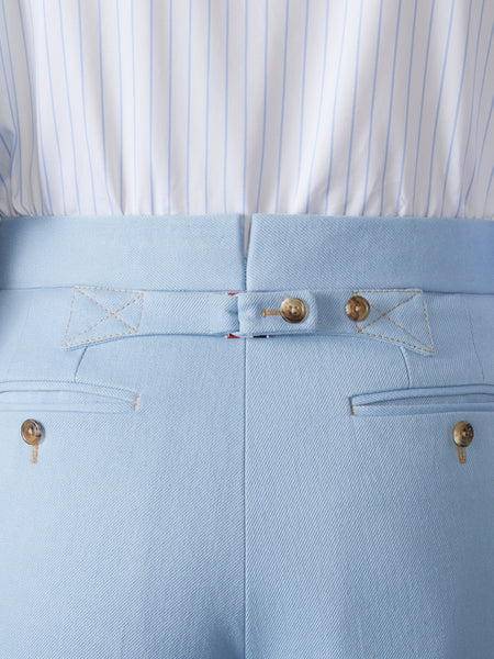 TWIN NEEDLE STICH TROUSER LIGHT BLUE