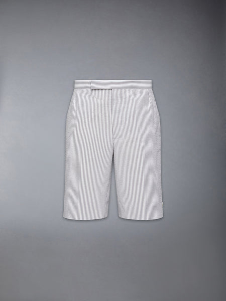 CLASSIC SEERSUCKER BACKSTRAP SHORTS MED GREY