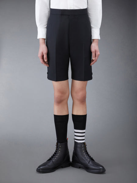 TWILL TIPPING CLASSIC BACKSTRAP SHORTS BLACK