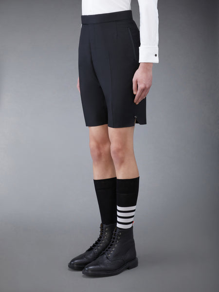 TWILL TIPPING CLASSIC BACKSTRAP SHORTS BLACK