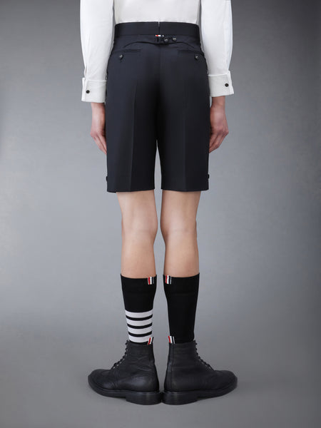 TWILL TIPPING CLASSIC BACKSTRAP SHORTS BLACK