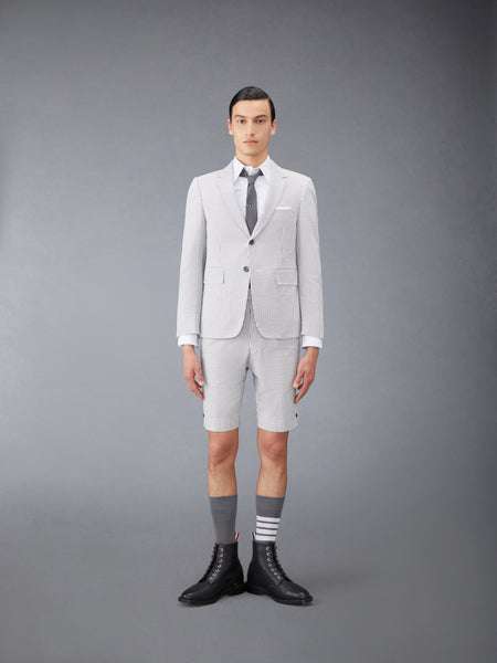 CLASSIC SEERSUCKER BACKSTRAP SHORTS MED GREY