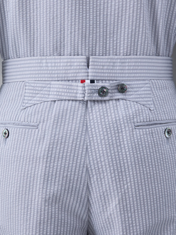 SEERSUCKER LOW RISE BACKSTRAP TROUSER - image 4