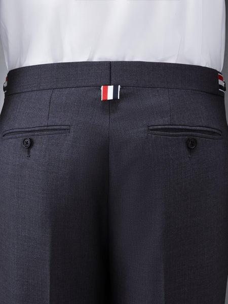 SUPER 120's TWILL LOW RISE TROUSER CHARCOAL